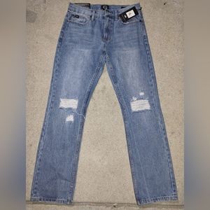 RVCA | Mens straight leg light blue denim jeans